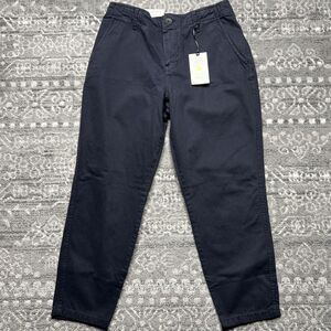 Zara Woman NEW ALTERED The New Chino in Navy Left Twill Pant Size US 10 READ